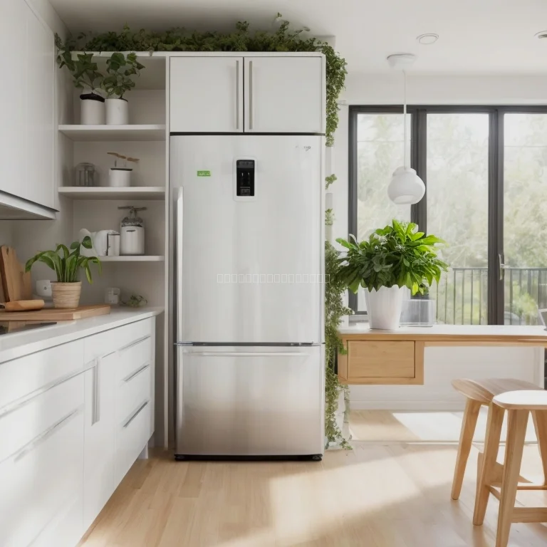 Innenraum eines energieeffizienten Kühlschranks